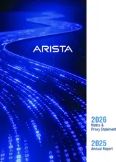 Arista Networks Inc Arista Networks Inc