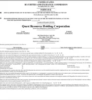 Quest Resources Holdings Quest Resources Holdings