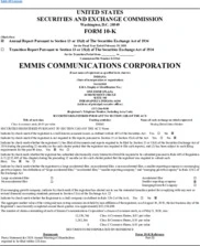 Emmis Communications Corp. Emmis Communications Corp.