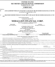 Medallion Financial Corp. Medallion Financial Corp.