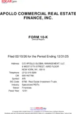 Apollo Commercial Real Estate Finance, Inc.