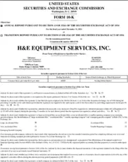 H&E Equipment Services Inc.