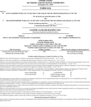 Cooper-Standard Holdings Inc Cooper-Standard Holdings Inc