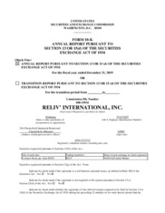 Reliv International, Inc.
