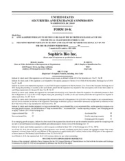 Sophiris Bio Inc.
