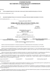 Streamline Health Solutions, Inc. Streamline Health Solutions, Inc.