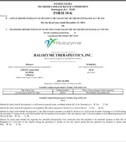 Halozyme Therapeutics, Inc. Halozyme Therapeutics, Inc.