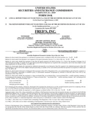 Fred's Inc. Fred's Inc.