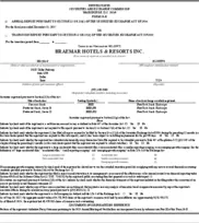 Braemar Hotels & Resorts, Inc.