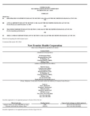 New Frontier Health Corporation