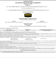 Ranger Energy Services, Inc.