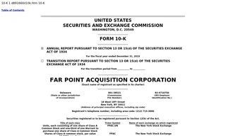 Far Point Acquisition Corporation