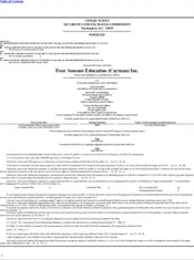 Four Seasons Education (Cayman) Inc.