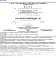 AquaBounty Technologies, Inc.