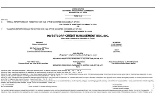 Investcorp Credit Management BDC, Inc.
