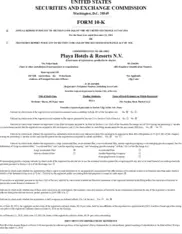 Playa Hotels & Resorts N.V.