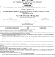 Rexford Industrial Real Estate Rexford Industrial Real Estate