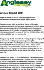 Anglesey Mining Plc