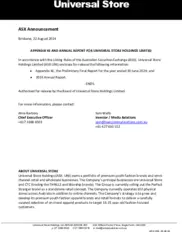 Universal Store Holdings Limited