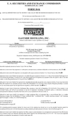 Eastside Distilling, Inc.