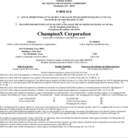 ChampionX Corporation