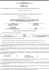 TOMI Environmental Solutions, Inc.