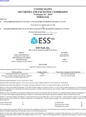 ESS Tech, Inc.