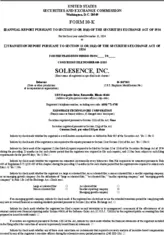 Solesence, Inc. Solesence, Inc.
