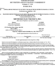 Methode Electronics Inc. Methode Electronics Inc.