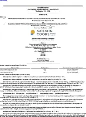 Molson Coors Beverage Company