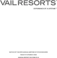 Vail Resorts Inc. Vail Resorts Inc.