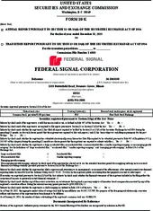 Federal Signal Corp.