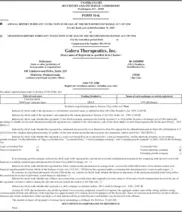 Galera Therapeutics, Inc.