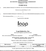 Loop Industries, Inc.