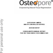 Osteopore Limited
