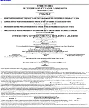 Studio City International Holdings Limited