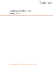 Taubman Centers Inc. Taubman Centers Inc.