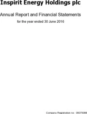 Inspirit Energy Holdings Plc