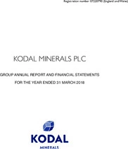 Kodal Minerals Plc