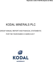 Kodal Minerals Plc