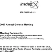 Imdex Limited