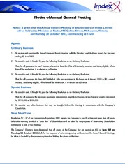Imdex Limited