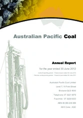 Australian Pacific Coal
