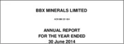 BBX Minerals Limited