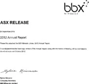 BBX Minerals Limited