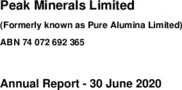 Peak Minerals Limited