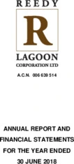 Reedy Lagoon Corporation Limited