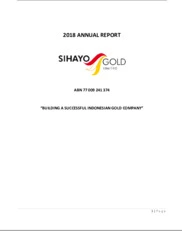 Sihayo Gold Limited