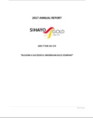 Sihayo Gold Limited