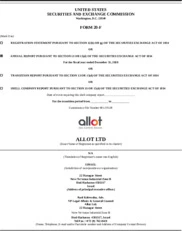 Allot Ltd.